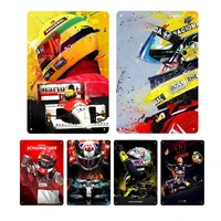 racer vintage tin sign wall art painting racing enthusiasts collection metal plaque racing field iron poster home decor 20x30cm