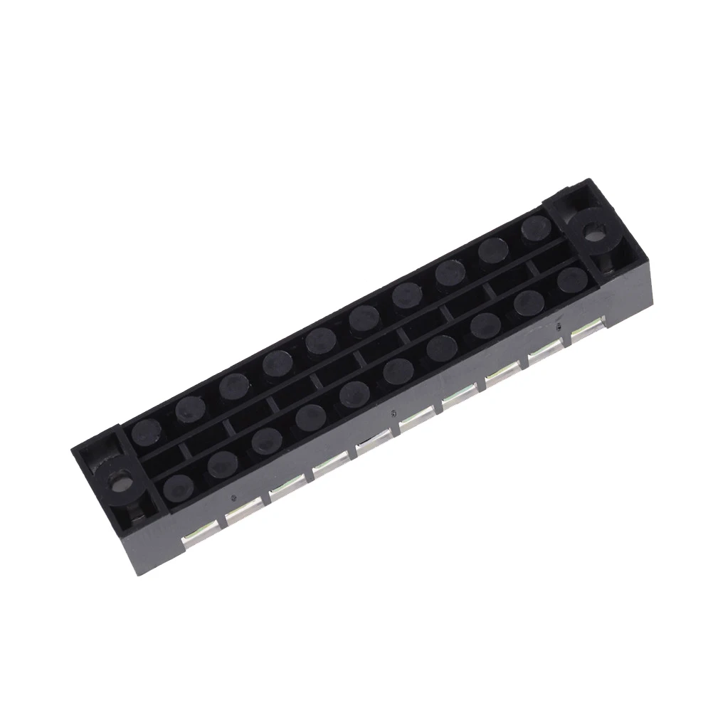 Dual Rows 10 Positions Screw Terminal Block Strip 600V 15A w Cover TB-1510 Barrier | Обустройство дома