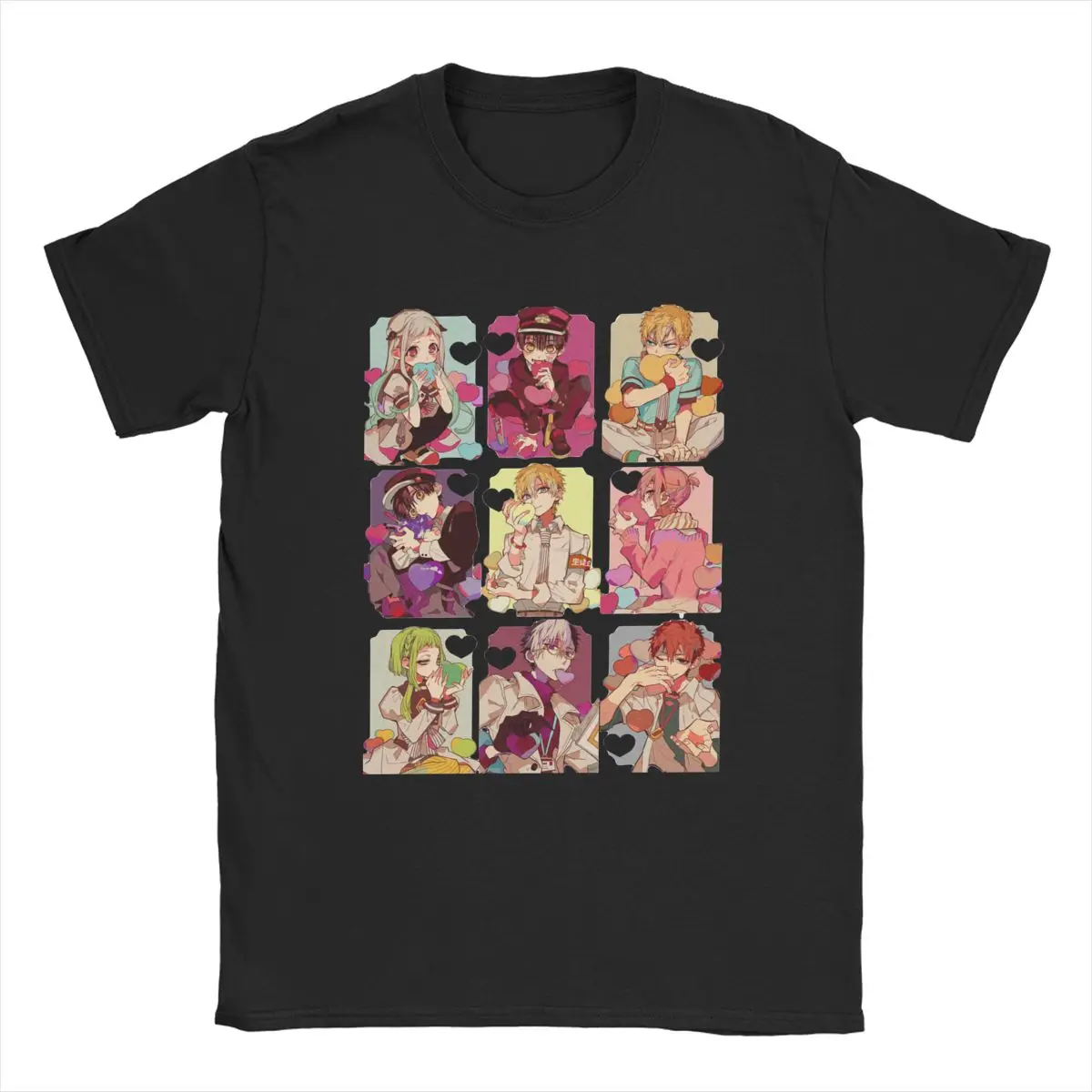 

Креативная футболка Jibaku Shounen Hanako Kun унитаз, мужские и женские футболки с круглым вырезом из чистого хлопка, футболки Yashiro, женская одежда