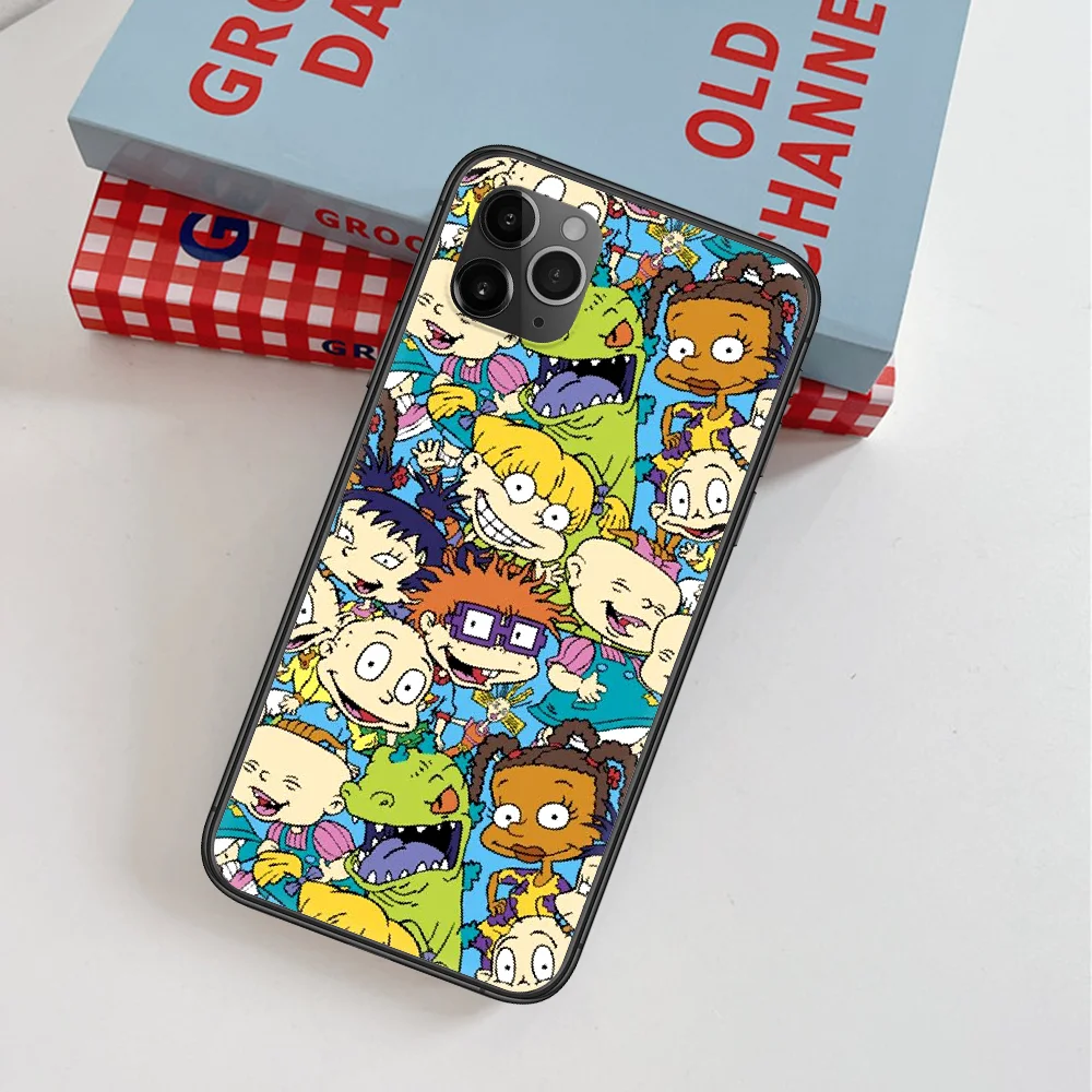 

Rugrate Cute Cartoon Dinosaur Phone Case For IPhone 4 4s 5 5S SE 5C 6 6S 7 8 Plus X XS XR 11 12 Mini Pro Max 2020 black Prime