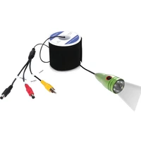 underwater fishing camera 20m 30m 50m cable 1000tvl camera with 6pcs 1w led white lamp lights for fishing finder system