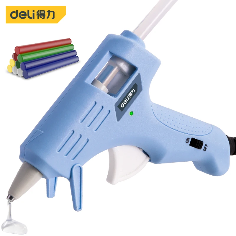 

Deli390021 Hot Melt Glue Gun Energy Saving Ceramic Heating Chip Constant Temperature Sol Power Tool Household Tools