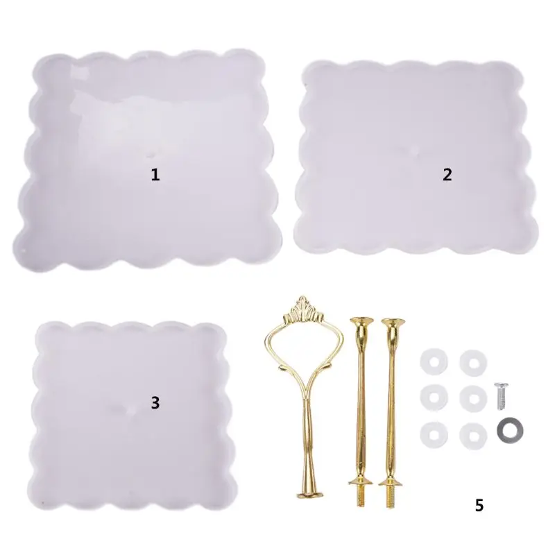 

Crystal Epoxy Resin Mold Fruit Tray Casting Silicone Mould DIY Craft Making Tool T4MD