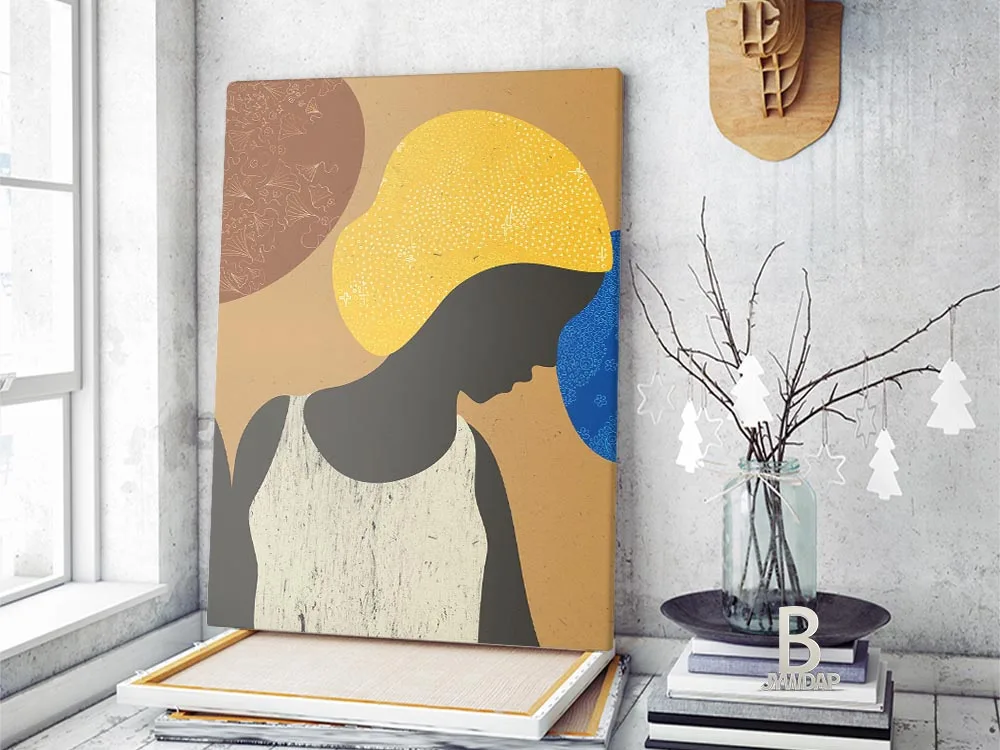 Африканские танцевальные женщины Минималистичная этно-настенная