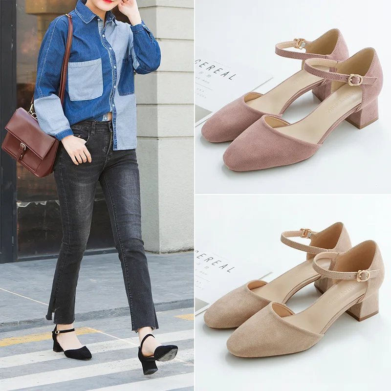 

Mary Jane Block Heel Shoes Wedding Shoes Pumps Women Shoes Fetish High Heels Fashion Zapatos Fiesta Mujer Elegante Calzado Mujer