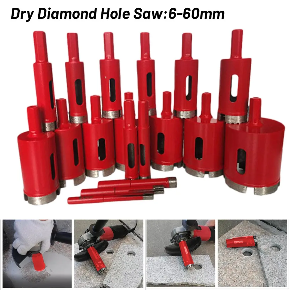 

2021 New 6mm-14mm Dry Diamond Drill Bits For Porcelain Granite Tile Glass Ceramics Marble Diamond Hole Saw