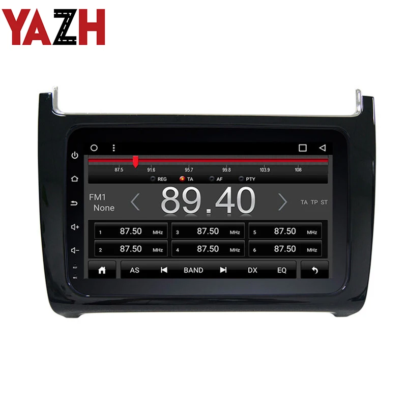YAZH 1 Din 9 0 дюйма 1024*600 IPS HD головное устройство GPS Navi для VolksWagen POLO 2012 2013 2014 2015 2016 с Android