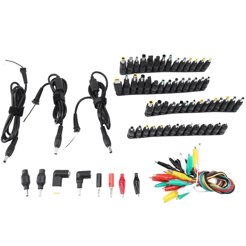 

76Pcs/Set of Universal Laptop 5.5X2.1mm DC Power Adapter Connector AC DC Conversion Jack Power Adapter Connector Plug