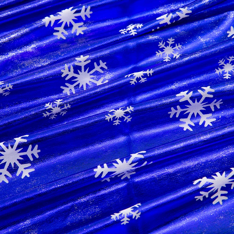 Лазерная ткань эластичный спандекс Снежинка Бронзирующая блестящая