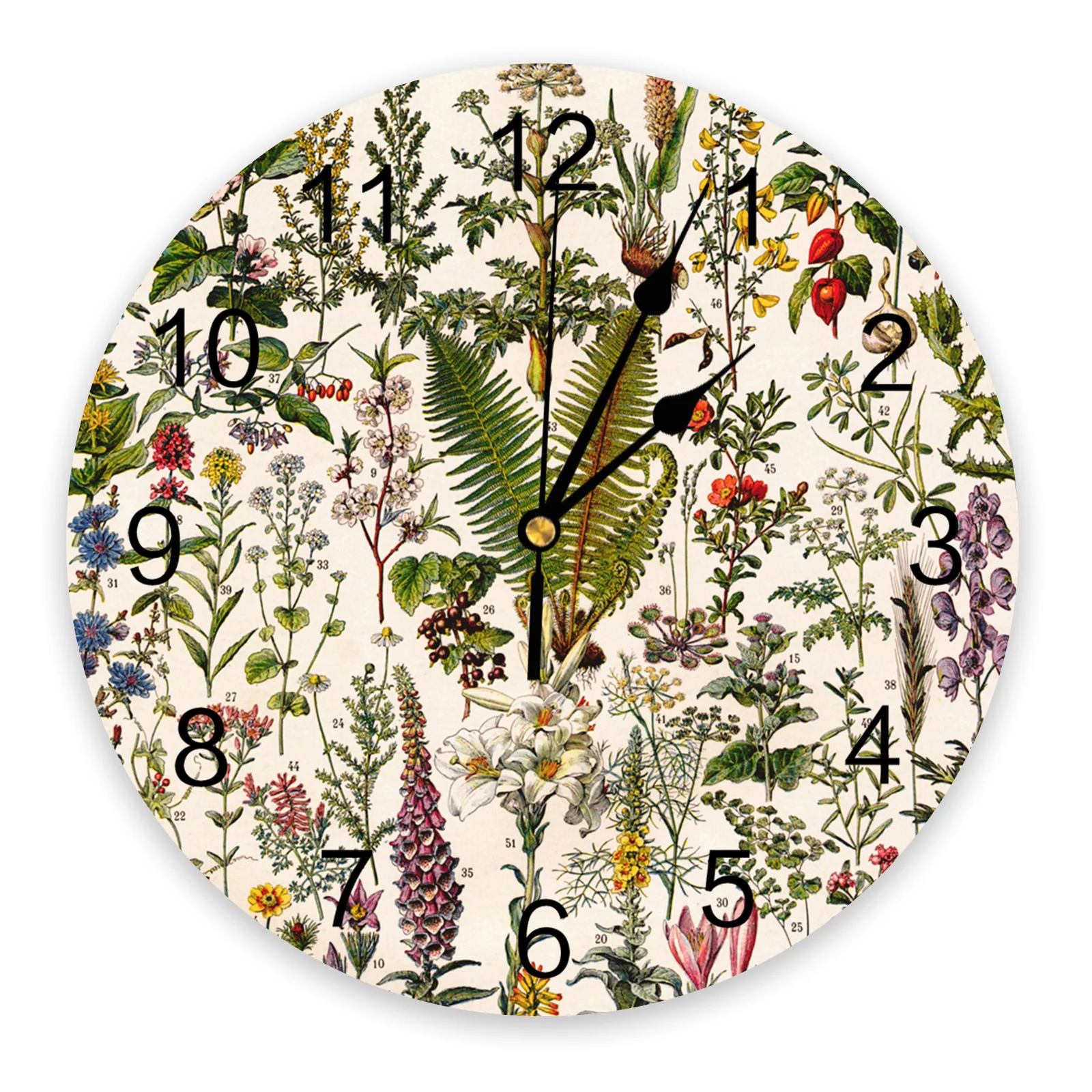 Adolphe Millot Plantes medicinals французский винтажный плакат модные настенные часы для