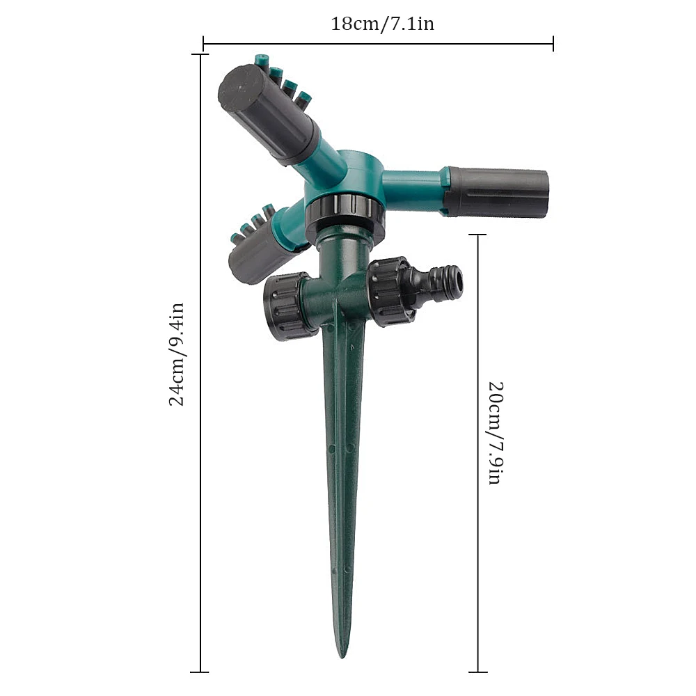 

2pcs Lawn Sprinkler Automatic 360 Rotating Garden Water Sprinklers For Garden Irrigation System Garden Plant Irrigation Tool