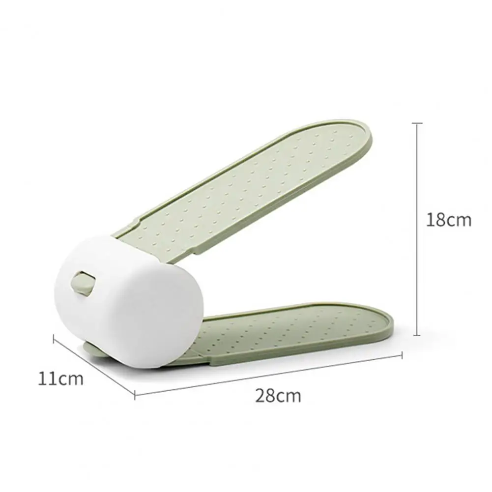 

Shoes Hanger Organizer Space-saving Double Rack PP Double Layer Shoes Rack Storage for Home