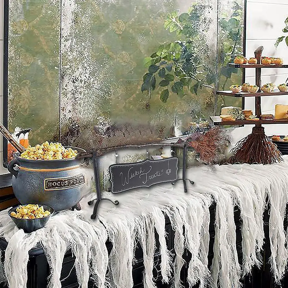 

Новинка 2021, держатель метлы ведьмы на Хэллоуин, украшение для дома Y7V2