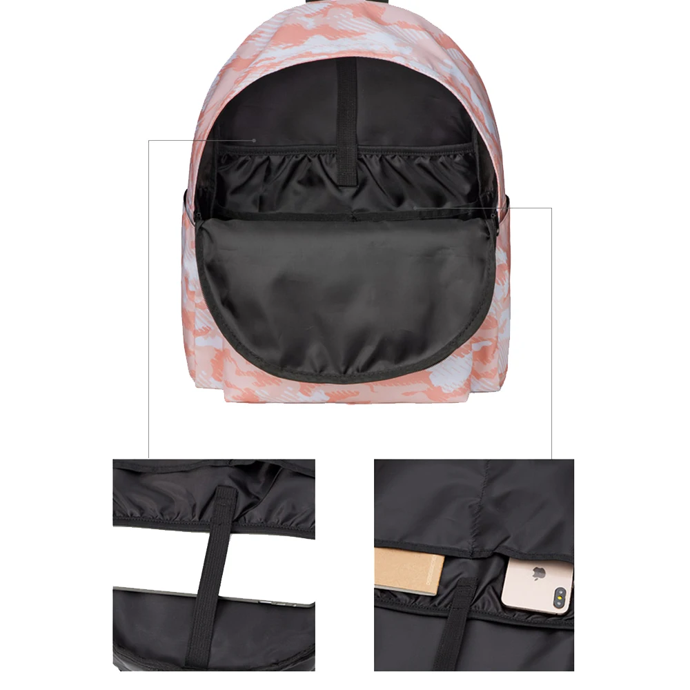 14-дюймовый рюкзак для ноутбука Женский Водонепроницаемый Школьный из полиэстера