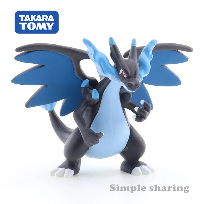 Takara Tomy Покемон Аниме Пикачу монклель MS-51 Mega Charizard X -EX фигурка Монстр Коллекция