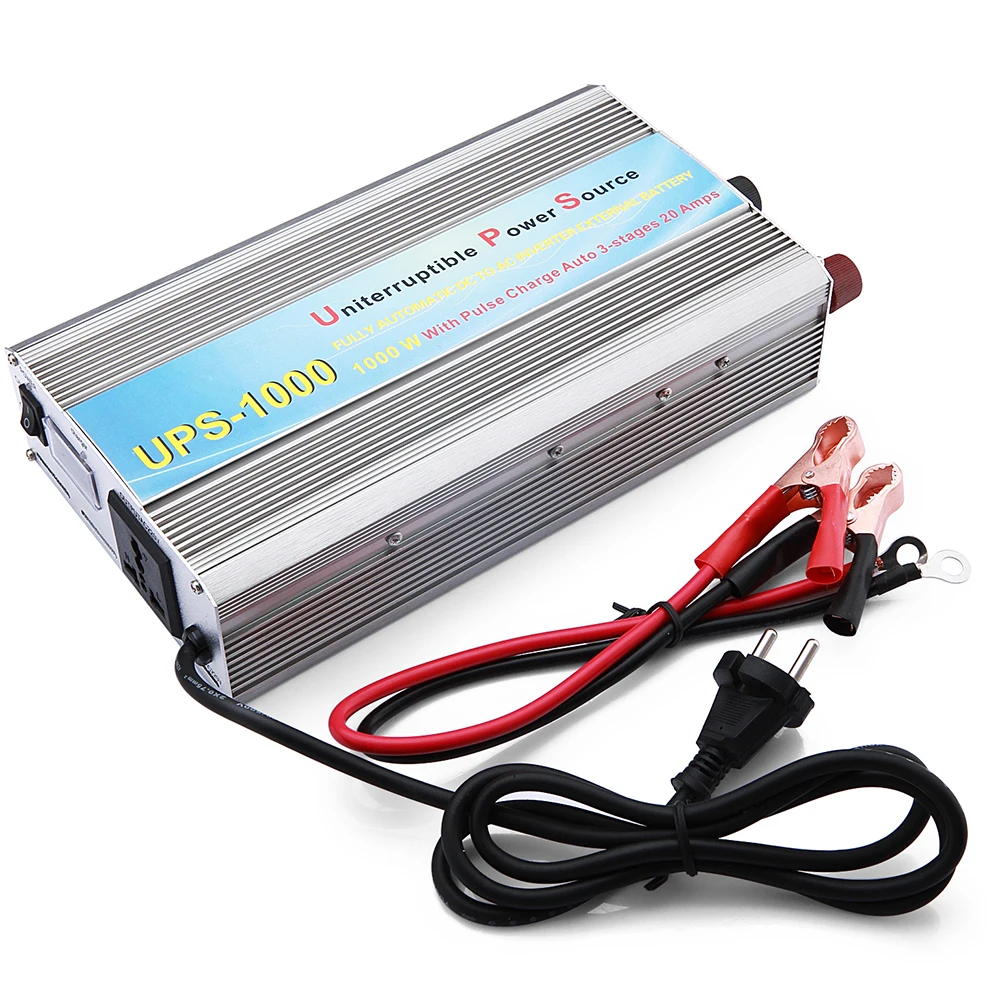 Инвертор солнечной энергии 1000 Вт с зарядным устройством модифицированный