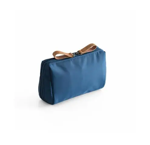 Blue 1 шт., однотонная косметичка, корейский стиль, женская косметичка, сумочка, косметичка, сумка для туалетных принадлежностей, водонепроницаемый чехол-органайзер для макияжа - Цвет: Blue