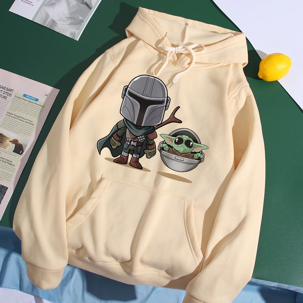 Детские толстовки Yoda Disney мужские мандалор уличная одежда оверсайз пуловер в