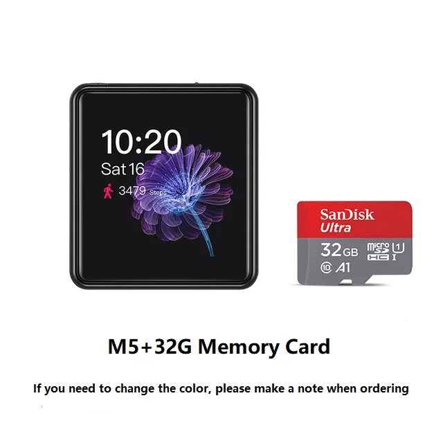 M5 and 32G Card FiiO M5 Bluetooth MP3 плеер портативный мини без потерь музыка HIFI Высокое разрешение FlAC DAC DSD128 LDAC Спорт Бег цифровой аудио плеер - Цвет: M5 and 32G Card