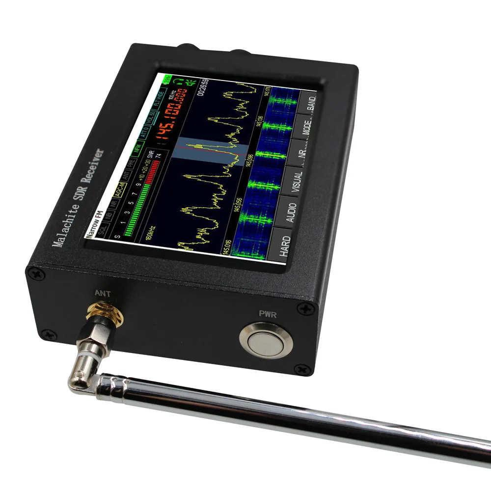 

1,10c 5,5-дюймовый IPS экран с подсветкой, Malachite приемник, программное обеспечение, радио DSP, шумоподавление, Полный режим 50 кГц ~ 2 ГГц AM SSB NFM WFM режи...