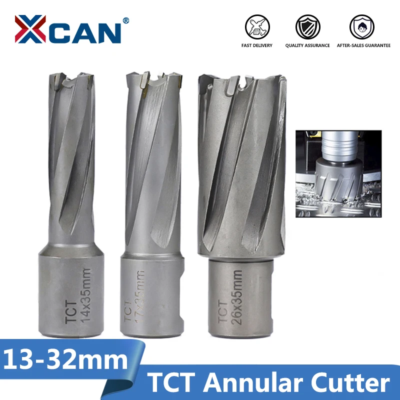XCAN TCT кольцевая фреза 13/14/16/17/18/26/32 мм магнитное буровое долото волнистый стержень