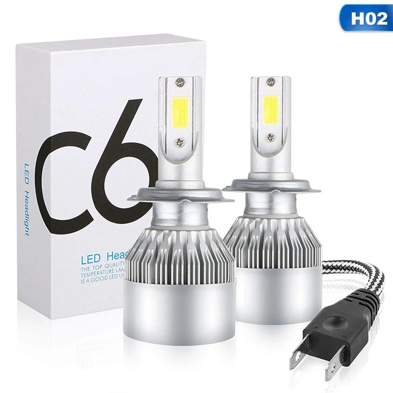 

2PCS 6000K 8000K Fog Cars Light Car Headlight Bulbs Accessories LED Auto H4 H7 H8 H9 H11 Automobiles Headlamp