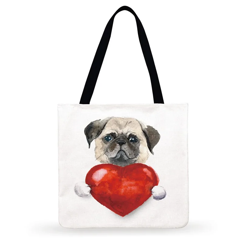 Складная сумка для покупок пляжная Очаровательная мультяшная панда рисунок