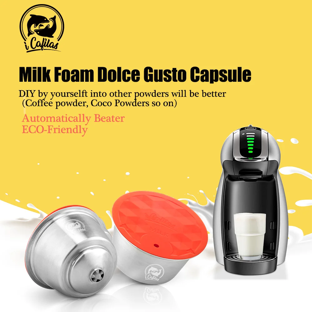 ICafilas молочные вспененные фильтры для Nescafe Dolce Gusto Aeroccino многоразовые кофейные