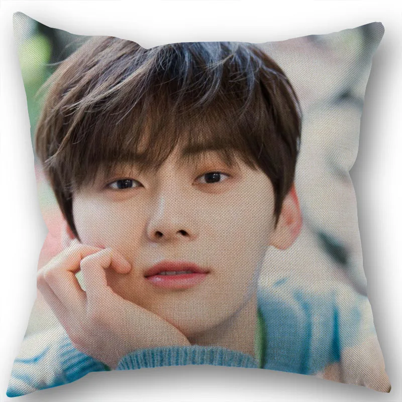 

Custom Hwang Min hyun Pillowcase Wedding Decorative Cotton Linen Pillow Case For Home Pillow Cover 45X45(One Sides)
