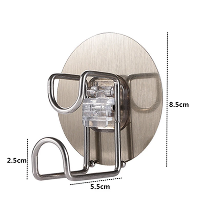 

1Pc Stainless Steel Washbasin Rack Saving Space Wall-Mounted Bathroom Basin Hooks Storage Racks Dropshipping