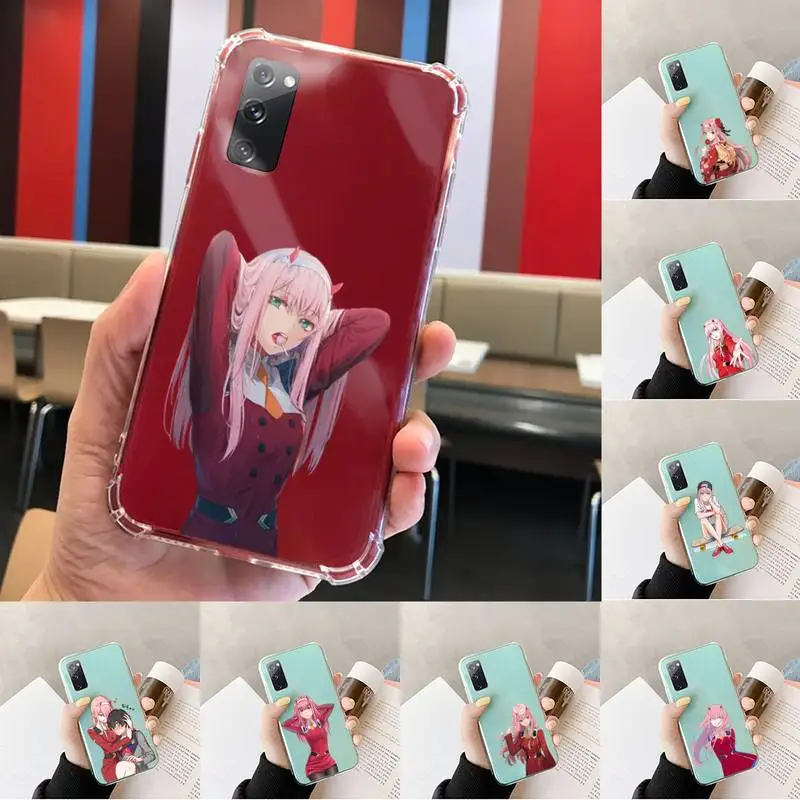 

Darling in the FranXX Phone Case Transparent For Samsung S 10 9 20 11 7 8 21 6 P Edge PLUS ULTRA 4G 5G