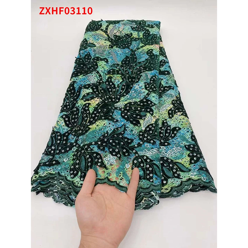 Фототкань изысканная нигерийская Женская тюль Экологически чистая швейная