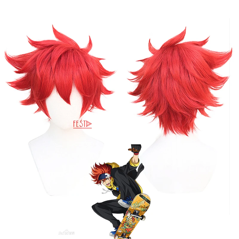 Аниме SK8 бесконечности реки карнавальный костюм SK свитер красный парик волос