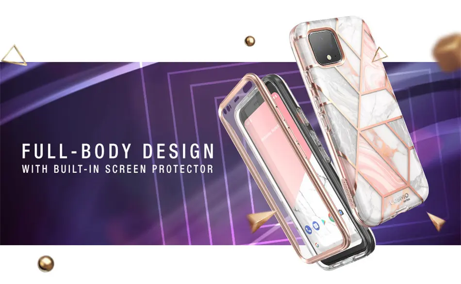 Для Google Pixel 4 XL чехол 6,3 дюймов() I-BLASON Cosmo полный корпус блестящий Мраморный бампер чехол со встроенной защитной пленкой