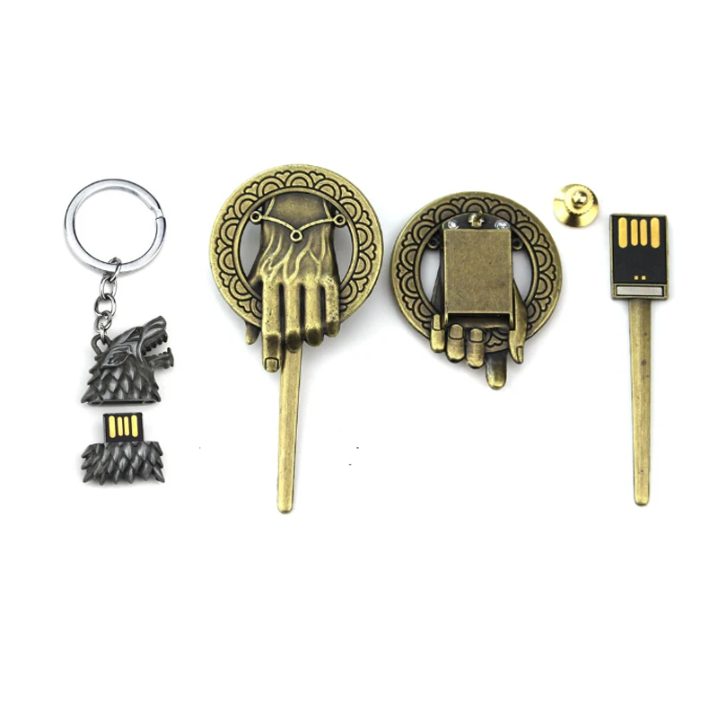 Купер Игра престолов брелок USB флеш-диск USB-палка 8 Гб дом Баратеонов торца украшения Аксессуары