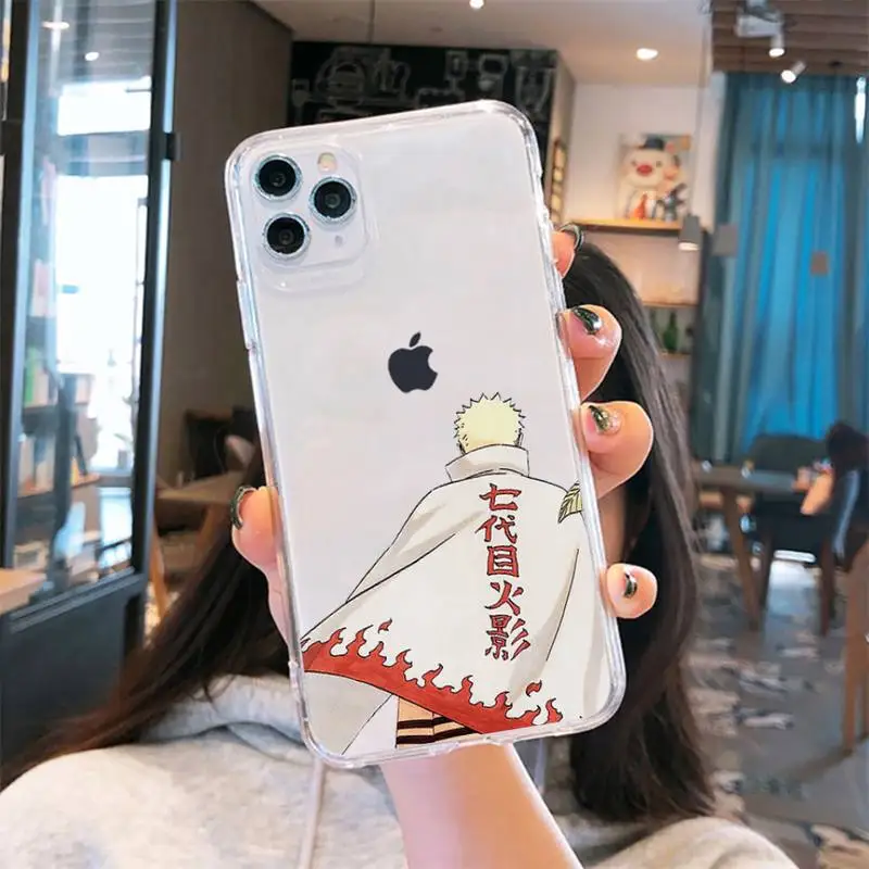 

Anime Naruto Kakashi Phone Case Transparent soft For iphone 5 5s 5c se 6 6s 7 8 11 12 plus mini x xs xr pro max