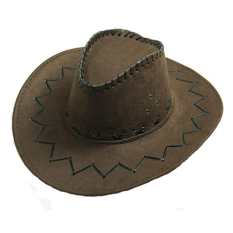 

Unisex Men&Women's Cowboy Hat Wide Brim Solid Color Caps For Gentleman Casual Travel Fancy Party Male Female Cowgirl Hats Cap