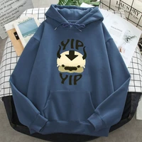 men new spring autumn hoodies avatar last airbender print daily casual pockets hooded tops pullover homme brand streetwear