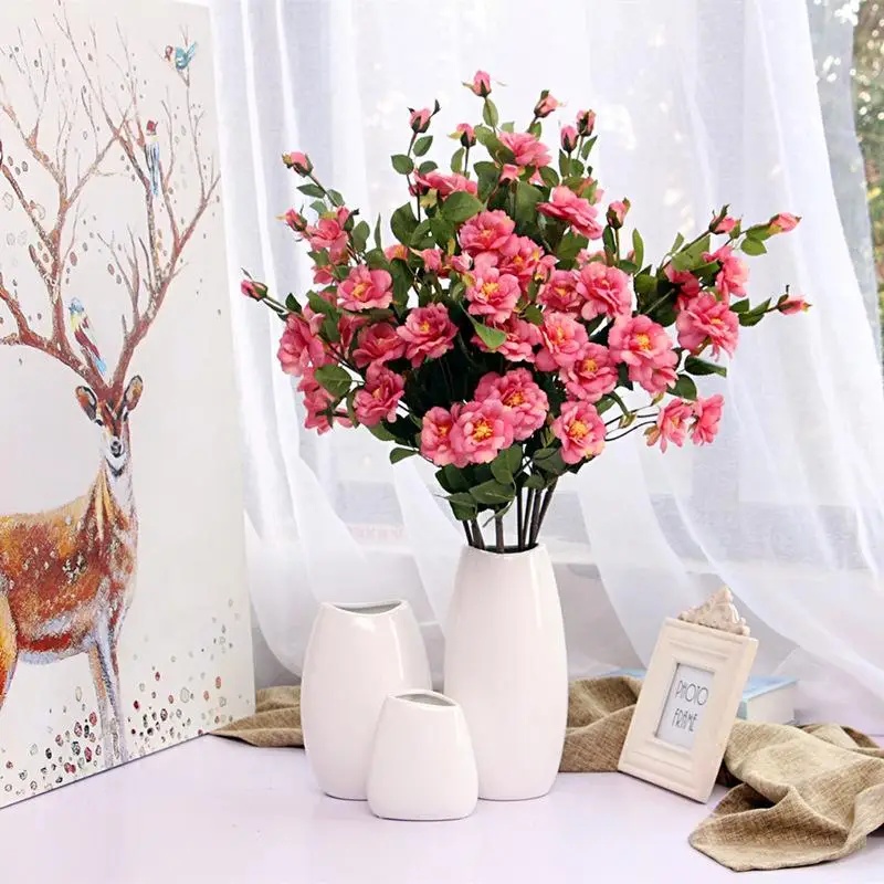 10 белый керамический вставить белая керамическая пресс-форма настольная ваза