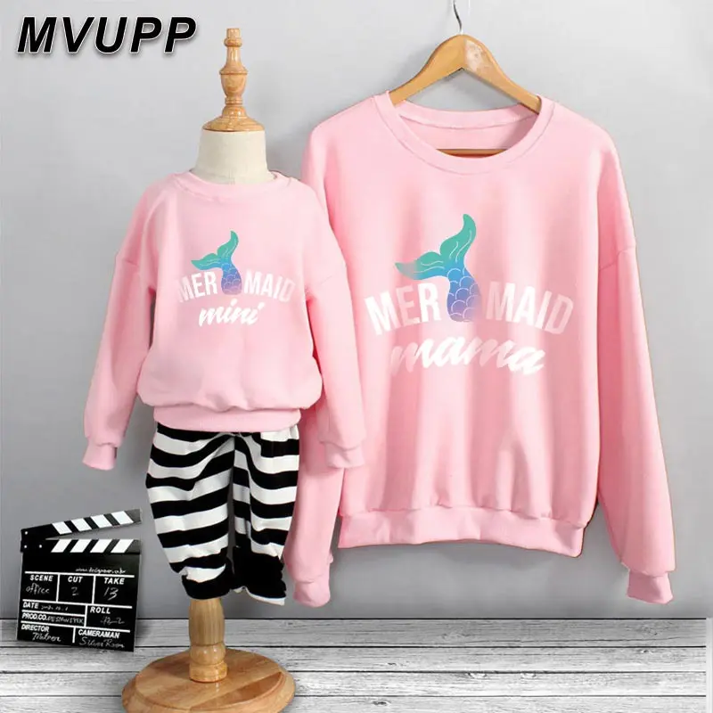 Детская толстовка с длинными рукавами осенне зимняя Одинаковая одежда для всей