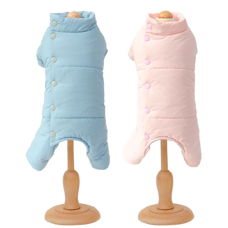 

Dog Winter Jumpsuit Coat Pet Overall Clothes Outfit Garment Puppy Apparel Yorkshire Maltese Pomeranian Poodle Bichon Clothing