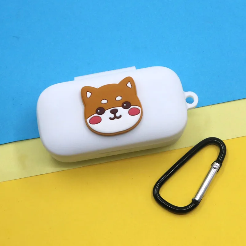 Cute Silicone Case for QCY T5 T5s Protective Wireless Bluetooth Earphone Portable Headset Cover with Anti Lost Buckle | Электроника