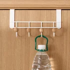 Бытовых дверной 24 крючков металлический стеллаж для хранения одежды Портативный спальни дверь кухни, ванной одежда шляпа крюк двери шкафа стеллаж для выставки товаров