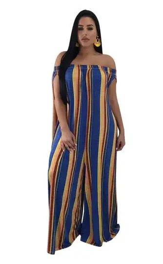 Женские летние длинные широкие штаны комбинезон с поясом и карманами без рукавов