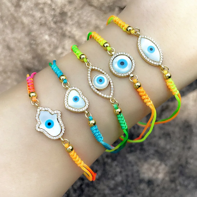 

5 шт., позолоченный браслет с фианитами