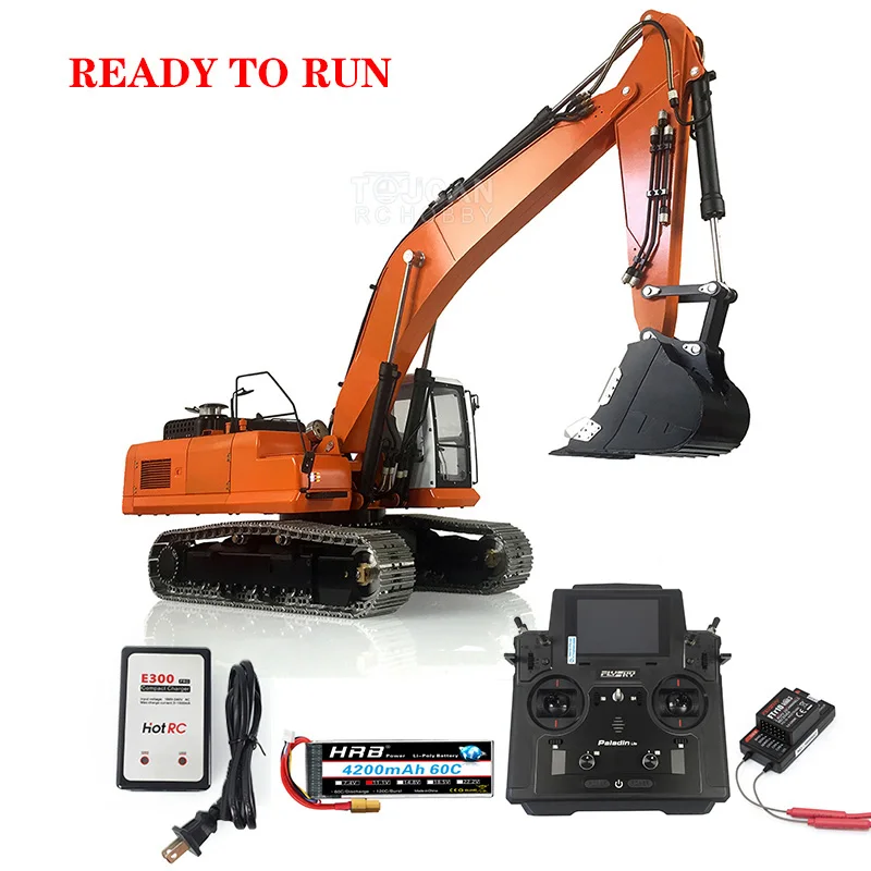 Металлический гидравлический экскаватор 1/14 LESU Komatsu PC360 RC модель RTR DG 999 ЧПУ тяжелый