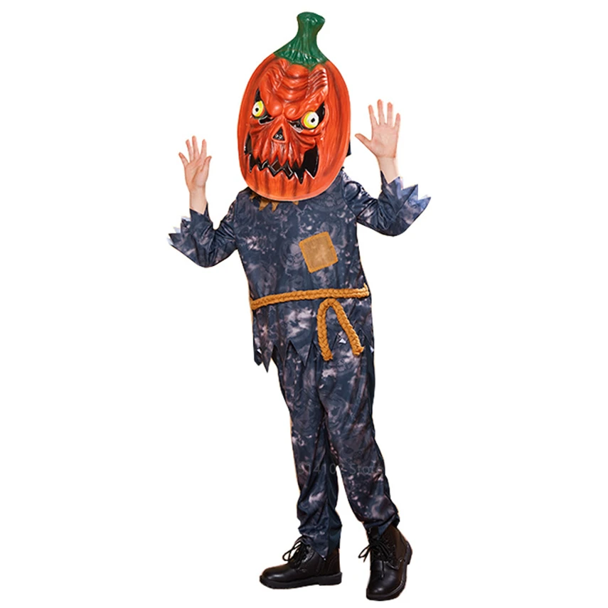 Маскарадный костюм тыквы на Хэллоуин для детей маскарадный мальчиков и девочек
