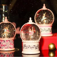swivel ballerina crystal ball music box childrens day birthday gifts for daughter girls new year christmas present night light