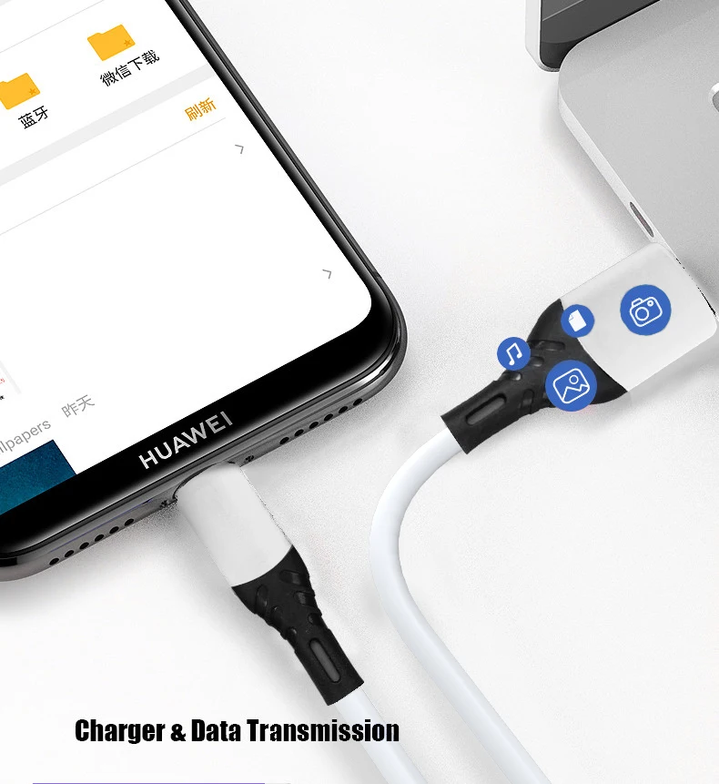 New 5A Micro USB Type C Cable Cable For Xiaomi POCO X3 Super  Fast Charging Liquid Silicone Data Cable For Redmi Note 9 s softer