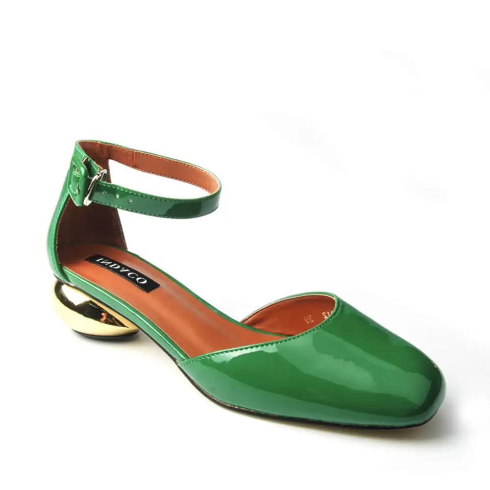 Женские пикантные Ремешок на щиколотке Лакированная кожа женские туфли-лодочки